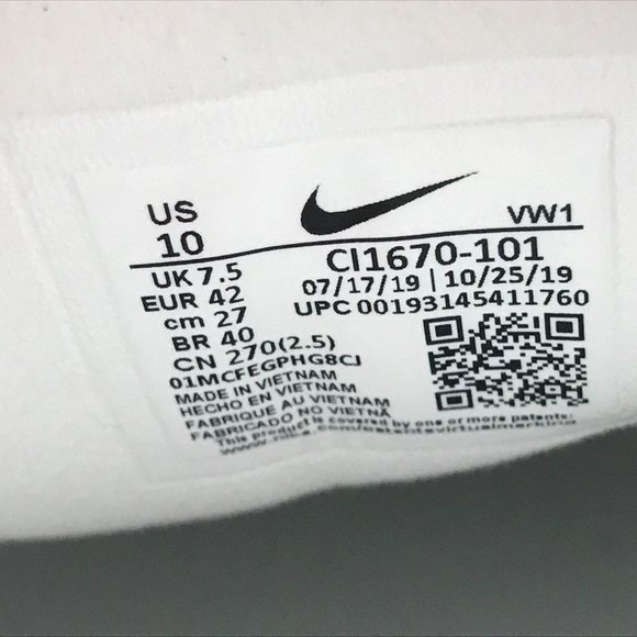 NEW Nike Cortez G Golf White Black Golf Shoes - Picture 7 of 7